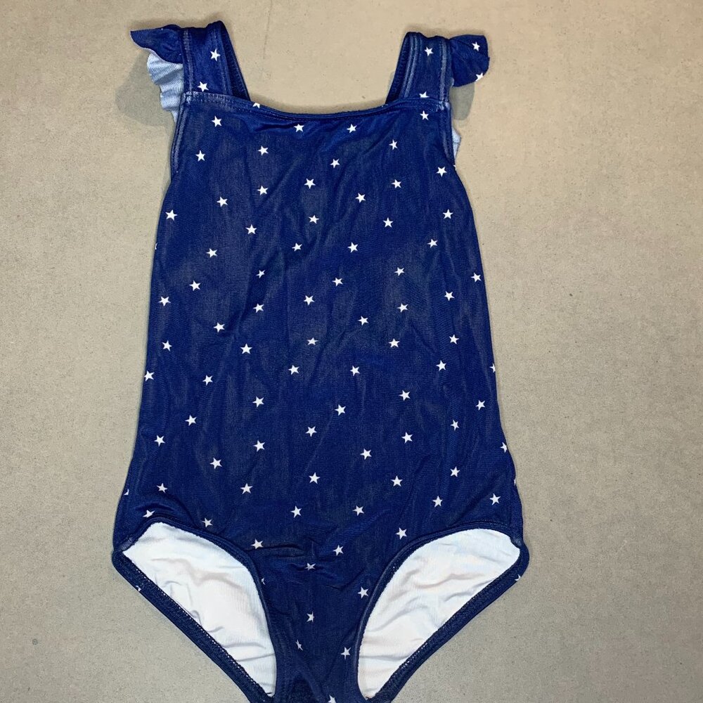 Minnow Navy Star Ruffle One Piece Swimsuit | Size 2T